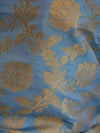 Banarasee Salwar Kameez Semi Silk Zari Jaal Work Fabric & Wine Dupatta-Powder Blue