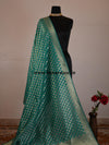 Banarasee Art Silk Buti Design-Sea Green