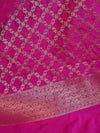 Banarasee Art Silk Dupatta Jaal Design-Magenta