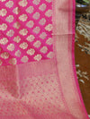Banarasee Art Silk Buti Design-Hot Pink