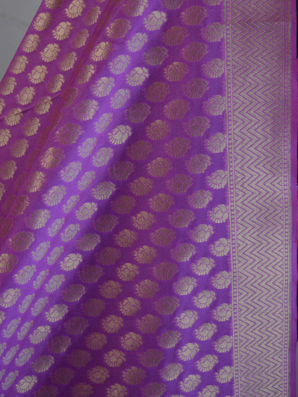 Banarasee Art Silk Buti Design-Mauve