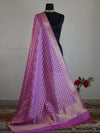 Banarasee Art Silk Buti Design-Mauve
