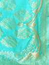 Banarasee Art Silk Dupatta With Jaal Design-Mint Green