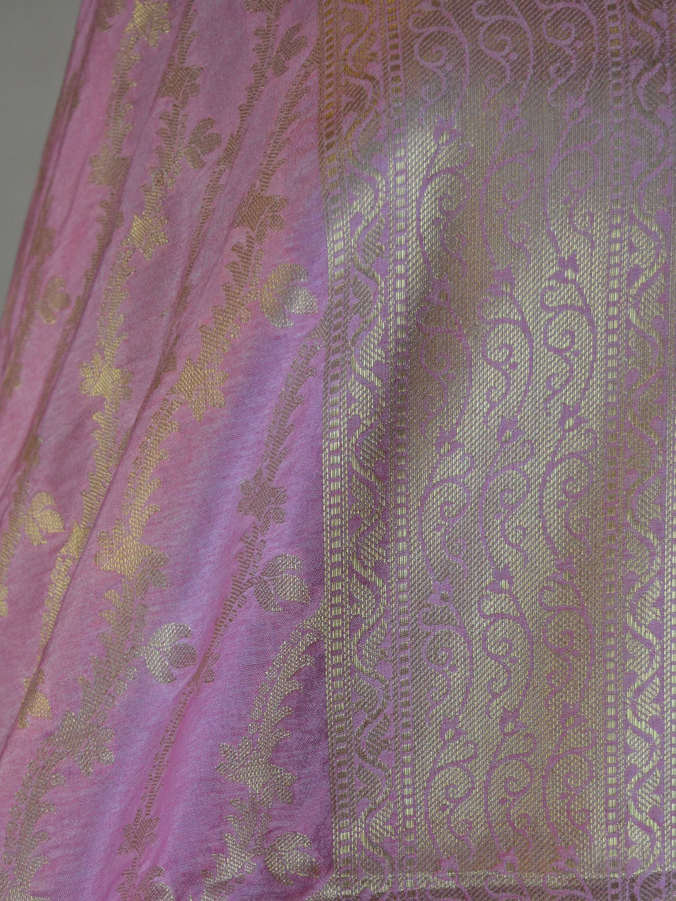 Banarasee Art Silk Dupatta Jaal Design-Baby Pink