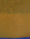 Banarasee Cotton Silk Mix Saree with Floral Resham Jaal & Zari Border-Yellow