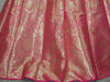 Banarasee Handwoven Art Silk Unstitched Lehenga & Blouse Fabric With Orange Dupatta-Hot Pink