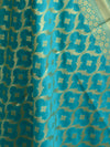 Art Silk Dupatta Jaal Design Design-Sea Green