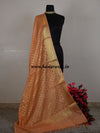 Banarasee Art Silk Dupatta Small Buti Design-Coral