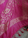 Art Silk Dupatta With Jaal Design-Pink