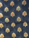 Banarasee Handwoven Art Silk Unstitched Lehenga & Blouse Fabric With Meena Design-Black