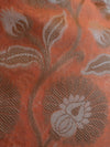 Banarasee Salwar Kameez Cotton Silk Resham Floral Jaal Woven Fabric-Orange