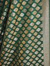 Banarasee Handwoven Art Silk Unstitched Lehenga & Blouse Fabric With Meena Design-Red
