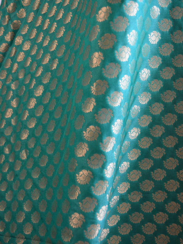 Banarasee Handwoven Art Silk Unstitched Lehenga & Blouse Fabric With Meena Design-Mauve