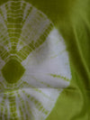 Banarasee Shibori Dyed Chanderi Salwar Kameez Fabric With Cotton Silk  Dupatta-Green