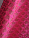 Banarasee Salwar Kameez Semi Silk Zari Jaal Work Fabric & Neon Pink Dupatta-Pastel Green