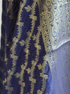 Banarasee Cotton Silk Floral Jaal Salwar Kameez Fabric With Contrast Art Silk Dupatta-Gold