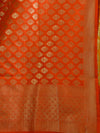 Banarasee Handwoven Art Silk Unstitched Lehenga & Blouse Fabric With Meena Design-Black