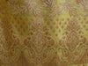 Banarasee/Banarasi Salwar Kameez Cotton Silk Resham Buti Woven Fabric-Yellow