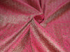 Banarasee/Banarasi Salwar Kameez Cotton Silk Resham Woven Fabric-Magenta