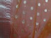 Banarasee Chanderi Cotton Zari Polka Dots With Skirt Border - Orange