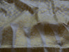 Banarasee/Banarasi Salwar Kameez Cotton Silk Gold Zari Small Buti Woven Fabric-Off White