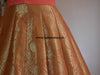 Banarasee/Banarasi Handwoven Art Silk Unstitched Lehenga & Blouse Fabric-Peach