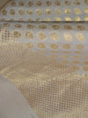 Banarasee Handloom Pure Muga Silk Zari Woven Buti Dupatta-Off White