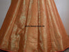 Banarasee/Banarasi Handwoven Art Silk Unstitched Lehenga & Blouse Fabric-Peach