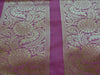 Banarasee/Banarasi Handwoven Art Silk Unstitched Lehenga & Blouse Fabric-Pink