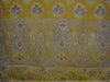 Banarasee/Banarasi Salwar Kameez Cotton Silk Resham Buti Woven Fabric-Mustard