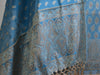 Banarasee/Banarasi Salwar Kameez Cotton Silk Resham Buti Woven Fabric-Cobalt Blue