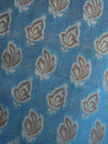 Banarasee/Banarasi Salwar Kameez Cotton Silk Resham Buti Woven Fabric-Cobalt Blue