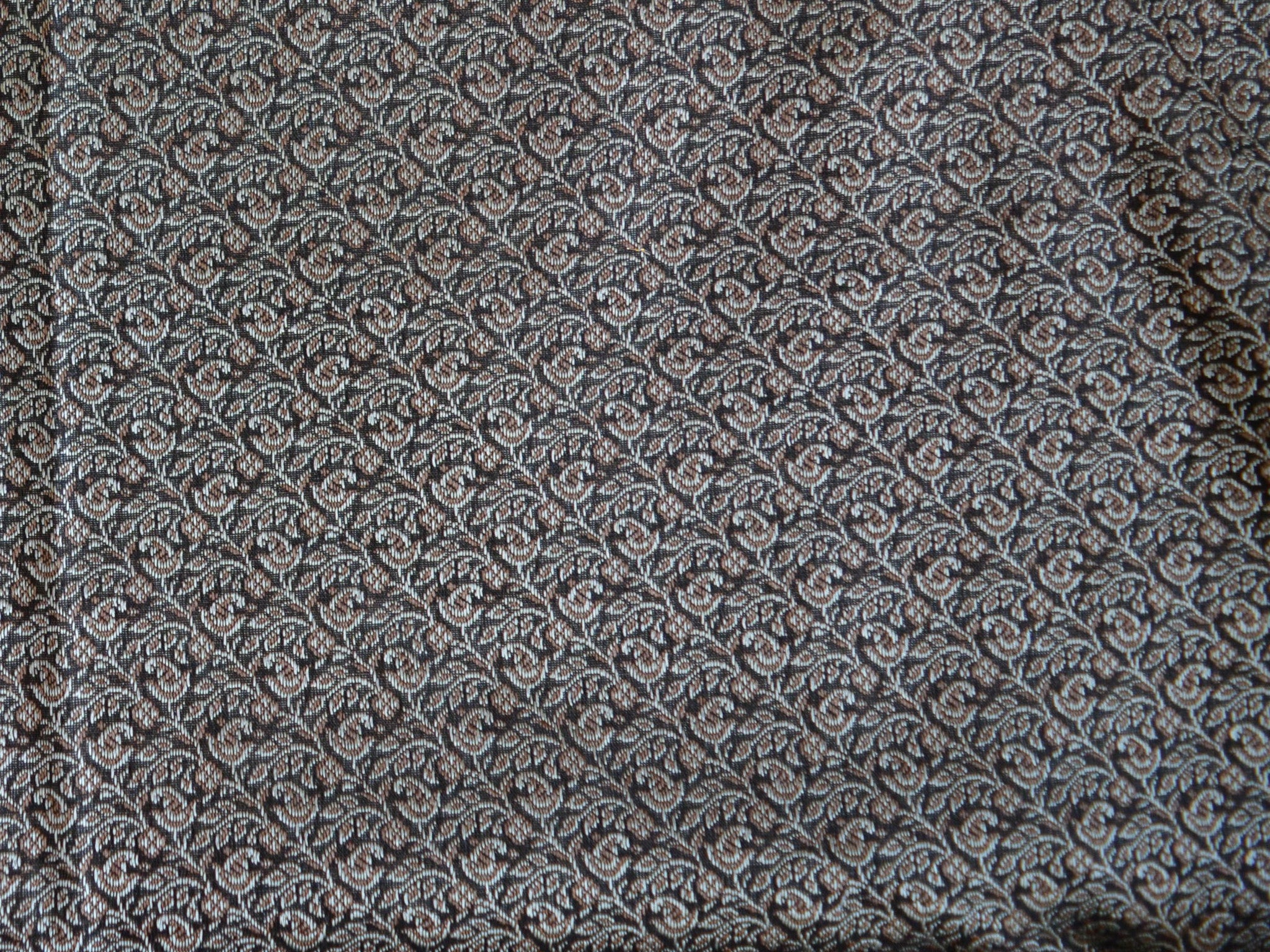 Banarasee/Banarasi Salwar Kameez Cotton Silk Resham Woven With Buti Design Fabric-Black
