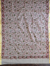 Kota Doria Block Printed Salwar Kameez Dupatta Set-White