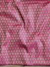 Banarasee Salwar Kameez Cotton Silk Resham Buti Woven Fabric-Pink