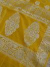 Banarasee Salwar Kameez Glossy Cotton Silk Silver Woven Buti Fabric-Maroon & Yellow