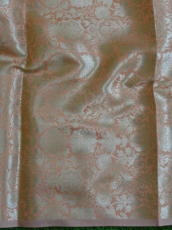 Banarasee Chanderi Cotton Hand-Embroidered Saree-Green