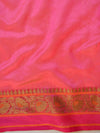 Banarasee Handloom Pure Linen Cotton Resham Buta Saree-Yellow