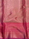 Banarasee Organza Mix Saree With Drop Buta Design & Broad Border-Beige