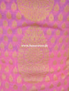 Banarasee Salwar Kameez Cotton Silk Gold Zari Buti Woven Fabric-Mauve