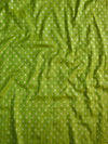 Banarasee Semi Silk Salwar Kameez Fabric With Velvet Gotapatti Dupatta-Green