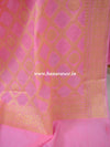Banarasee Salwar Kameez Cotton Silk Gold Zari Buti Woven Fabric-Mauve