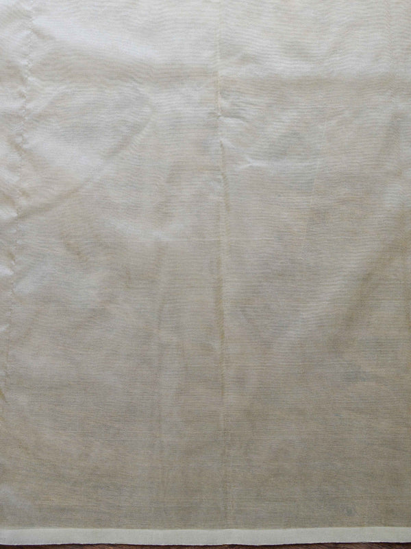 Banarasee Handwoven Organza Silk Multicolour Resham Floral Embroidery Saree-Yellow