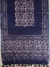 Bhagalpur Linen Cotton Dupatta-Deep Blue