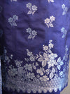 Banarasee Salwar Kameez Semi Katan Silk Fabric With Zari Design & Chiffon Dupatta-Blue