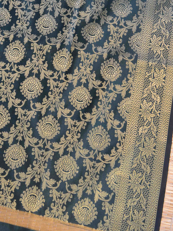 Banarasee Art Silk Jaal Design Dupatta-Green