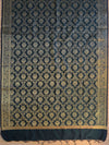 Banarasee Art Silk Jaal Design Dupatta-Green