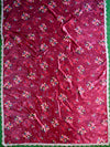 Banarasee Semi Silk Salwar Kameez Fabric With Velvet Gotapatti Dupatta-Maroon & Green