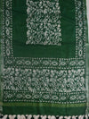 Bhagalpur Linen Cotton Dupatta-Green