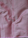 Banarasee Salwar Kameez Cotton Silk Resham Buti Woven Fabric-Pink
